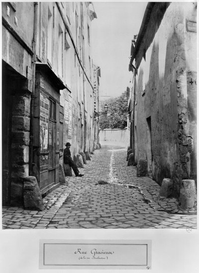Rue Gracieuse, von der Rue Daubenton, Paris von Charles Marville